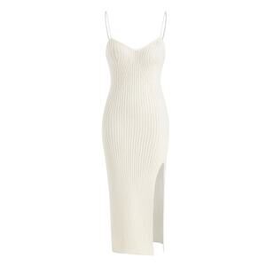 NWOT Cider Off White Bodycon Lightweight Sexy Sweater Dress